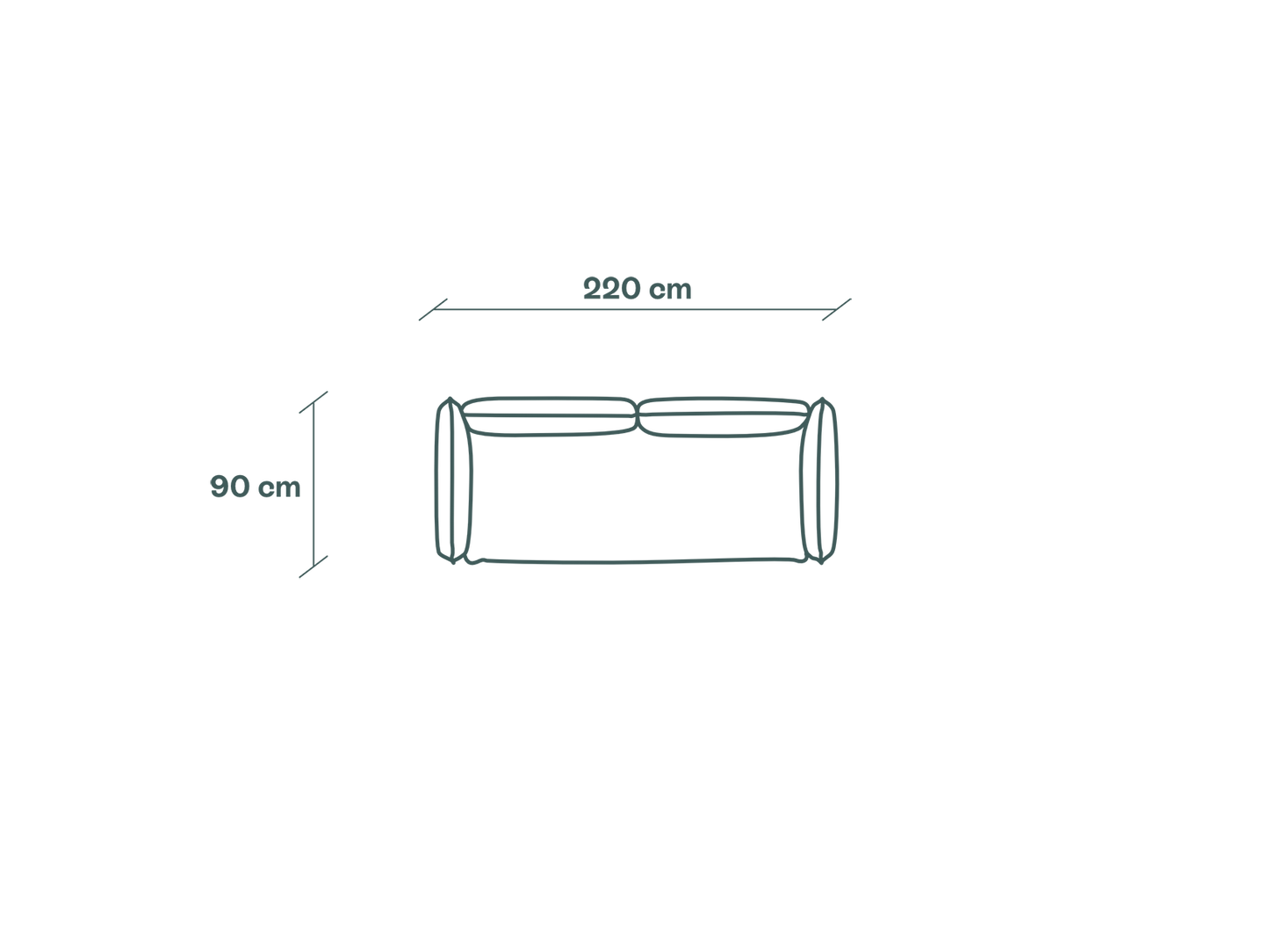 Duurzame modulaire driezitsbank van Kairos Furniture