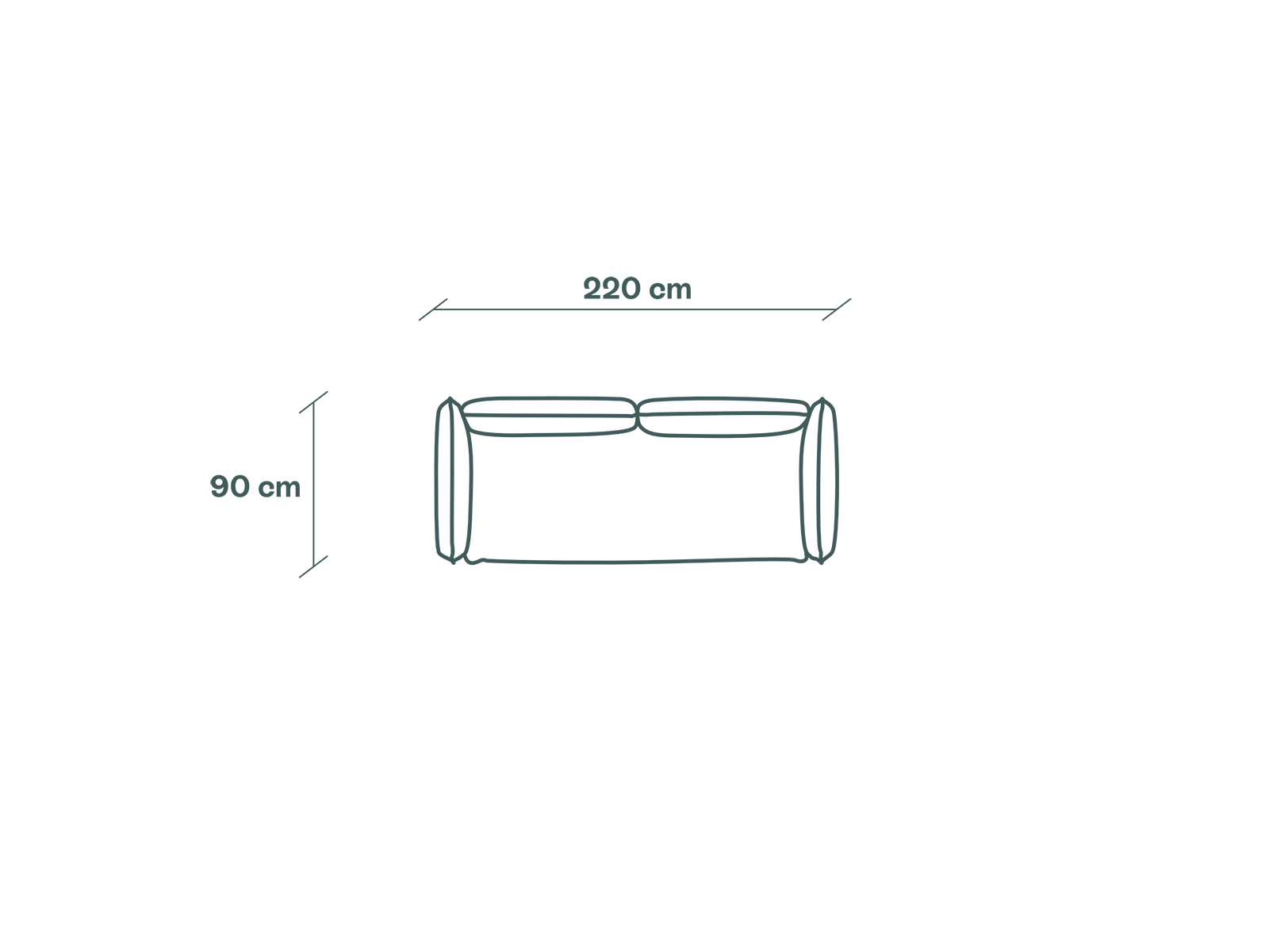 Duurzame modulaire driezitsbank van Kairos Furniture