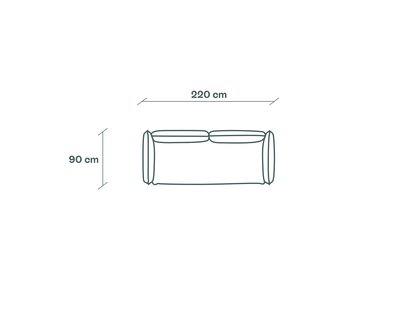 Duurzame modulaire driezitsbank van Kairos Furniture