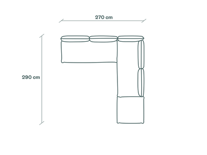 Duurzame modulaire hoekbank van Kairos Furniture