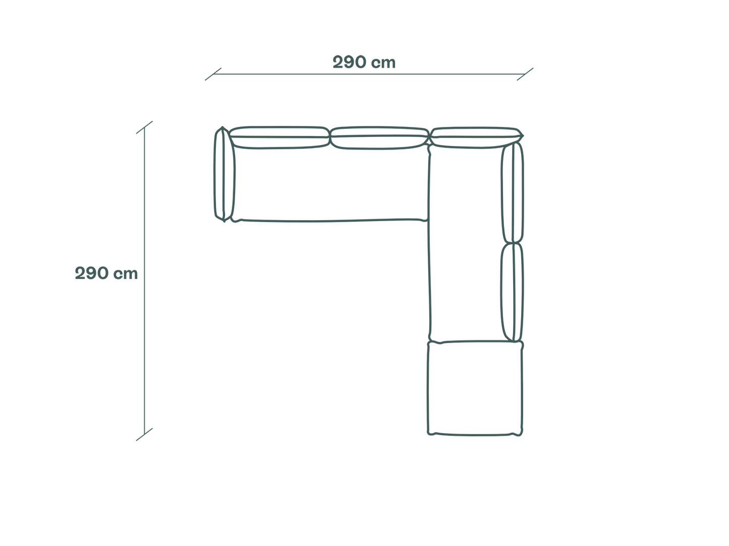 Duurzame modulaire hoekbank van Kairos Furniture