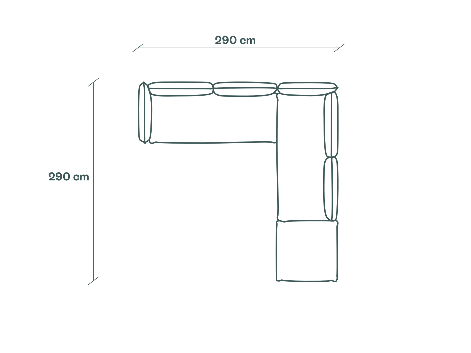 Duurzame modulaire hoekbank van Kairos Furniture