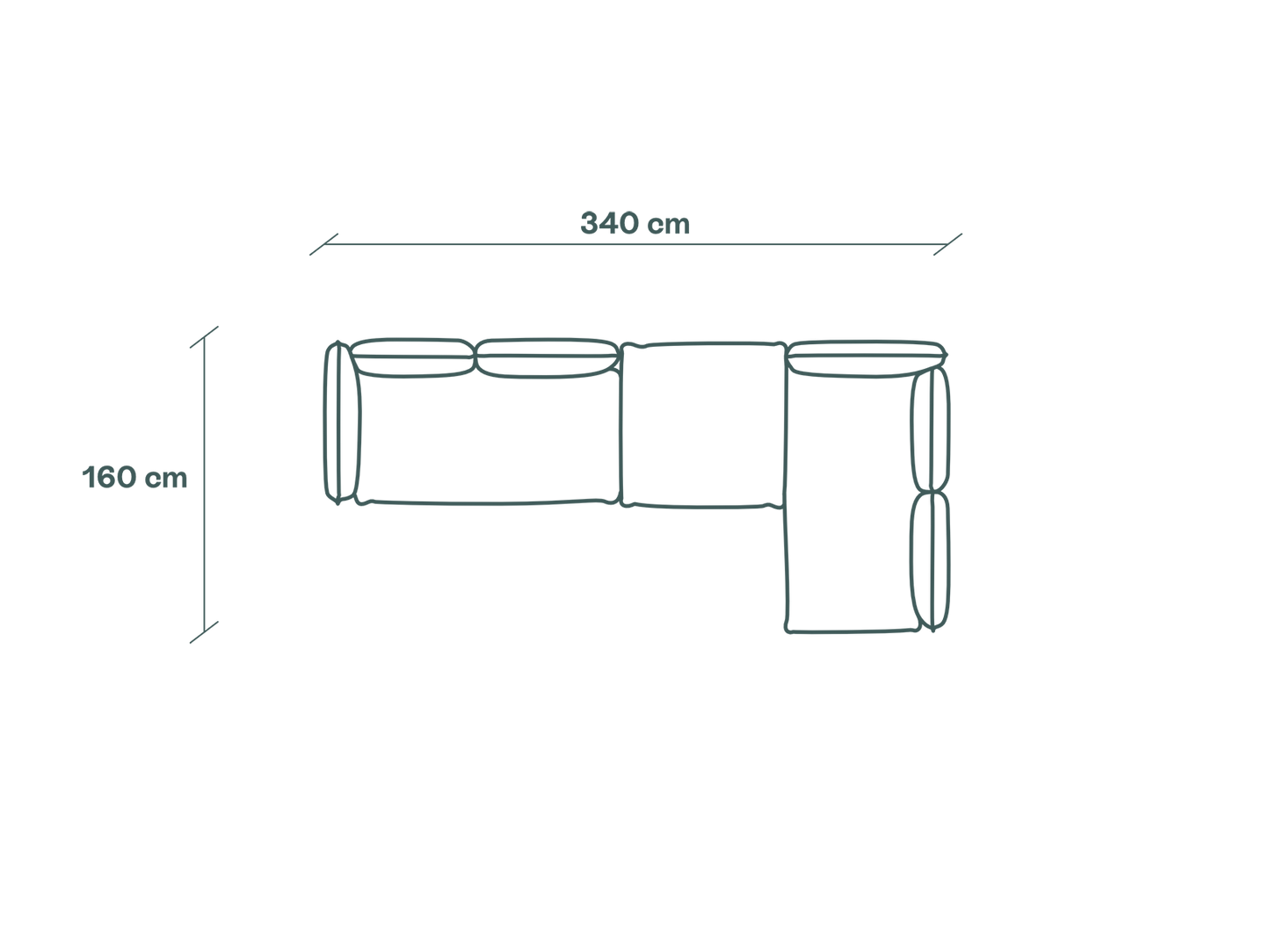Duurzame modulaire hoekbank van Kairos Furniture