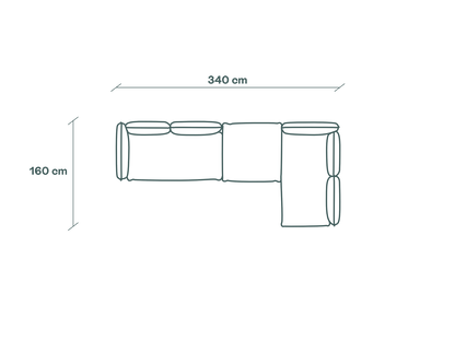 Duurzame modulaire hoekbank van Kairos Furniture
