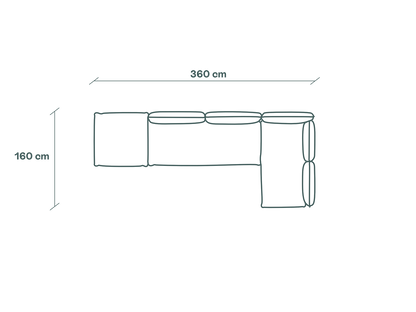 Duurzame modulaire hoekbank van Kairos Furniture