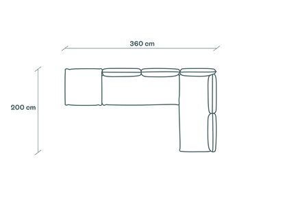 Duurzame modulaire hoekbank van Kairos Furniture