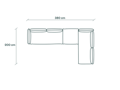 Duurzame modulaire hoekbank van Kairos Furniture